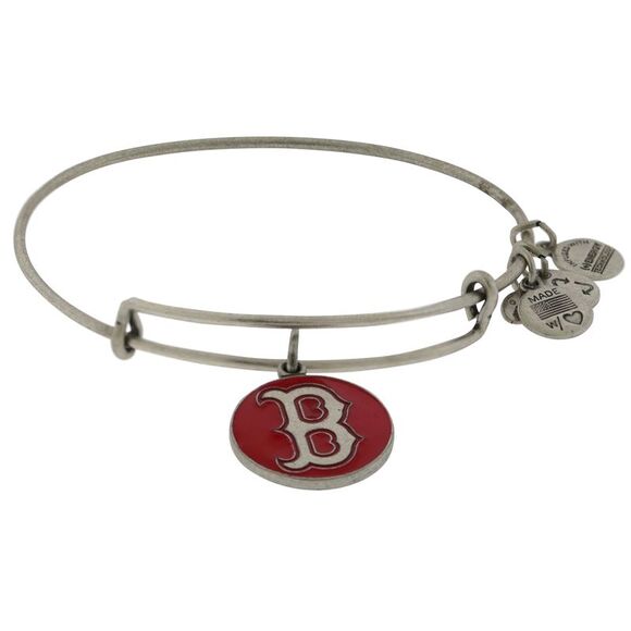 Alex and Ani Red Boston Red Sox Cap Logo Charm Bangle Rafaelian Bracelet - - Picture 1 of 2